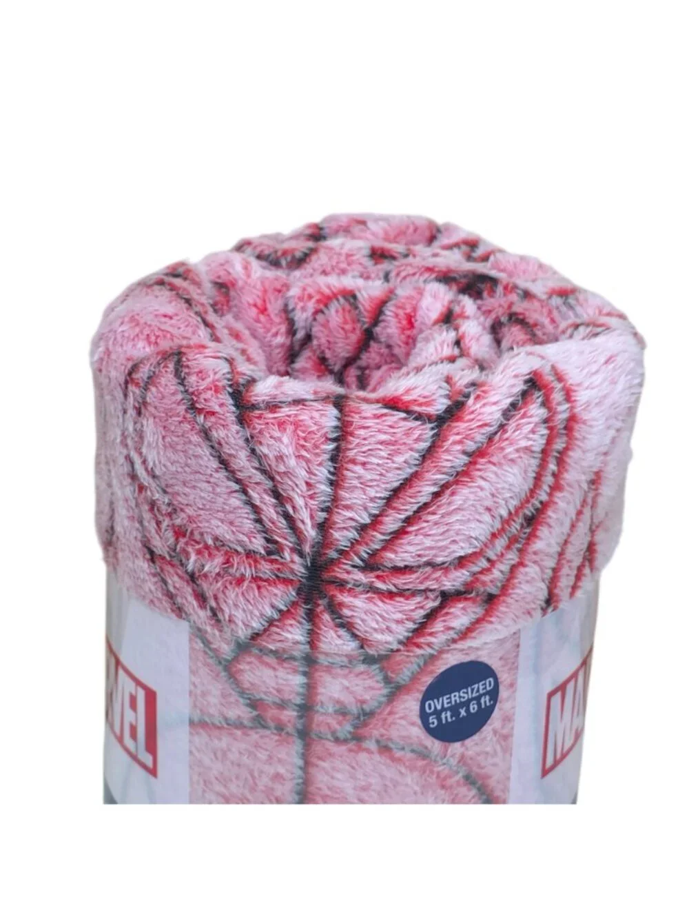 Marvel The Big One Plush Throw Supersoft Oversized 5x6 Faux Fur Spiderman Themed